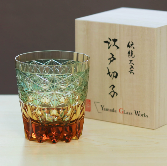 Edo Kiriko Rocks Glass | Ripples | Yamada Glass