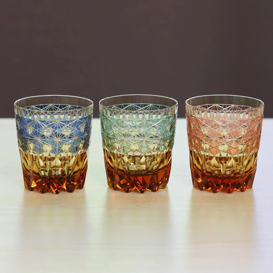 Edo Kiriko Rocks Glass | Ripples | Yamada Glass