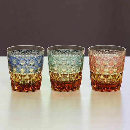 Edo Kiriko Rocks Glass | Ripples | Yamada Glass