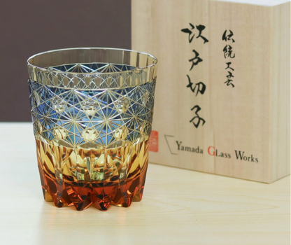 Edo Kiriko Rocks Glass | Ripples | Yamada Glass