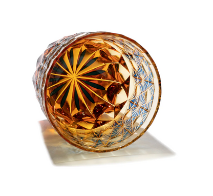 Edo Kiriko Rocks Glass | Ripples | Yamada Glass