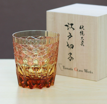 Edo Kiriko Rocks Glass | Ripples | Yamada Glass