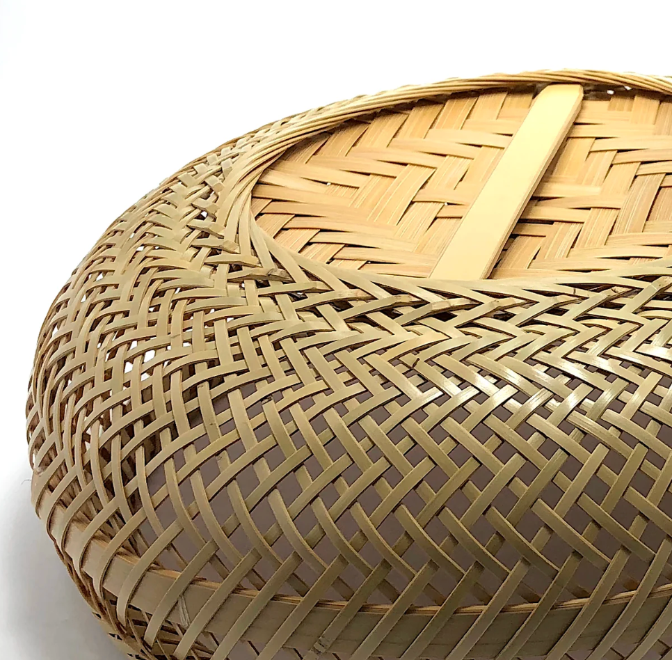 Beppu Bamboo Crafts Bamboo Basket | Six-Mesh Iron Flower Bowl