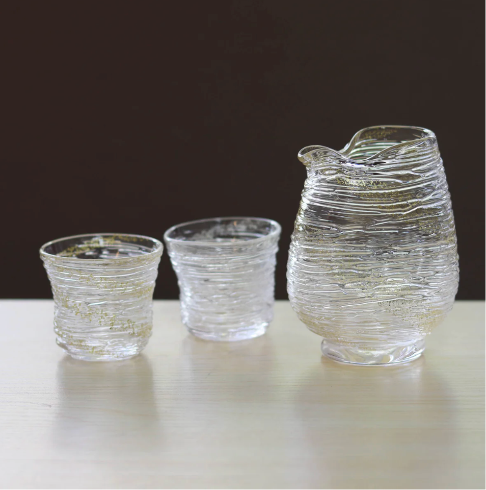 Kanazawa Gold Leaf Sake Ware | Frozen Sake Ware Set